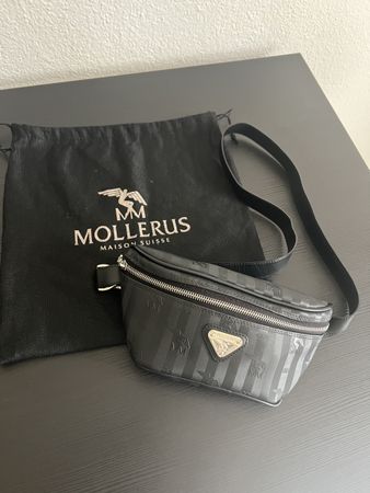 Maison Mollerus GÜRTELTASCHE CLASSIC SCHWARZ/SILBER