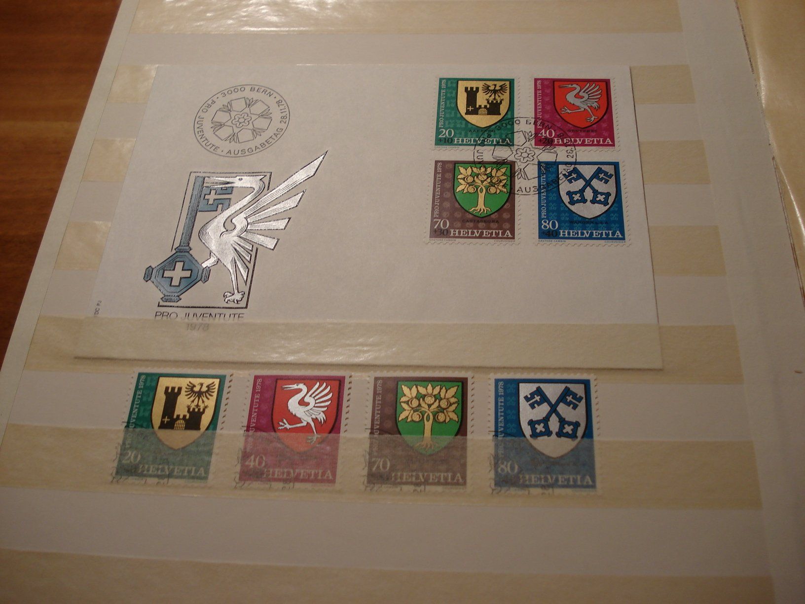 Tutti i francobolli: Pro Juventute 1978, FDC + Satz Lose o – Usato da Niederwil AG venduto da morostahu