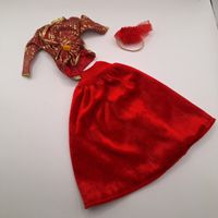 Barbie Haute Couture 1986 red velours gold Mattel