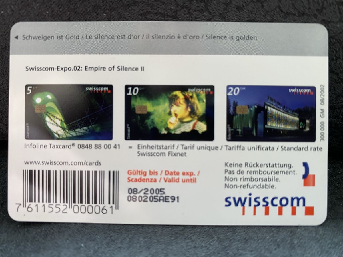 Schede telefoniche: Taxcard GM4 – Usato da Lausanne venduto da babacard10 1