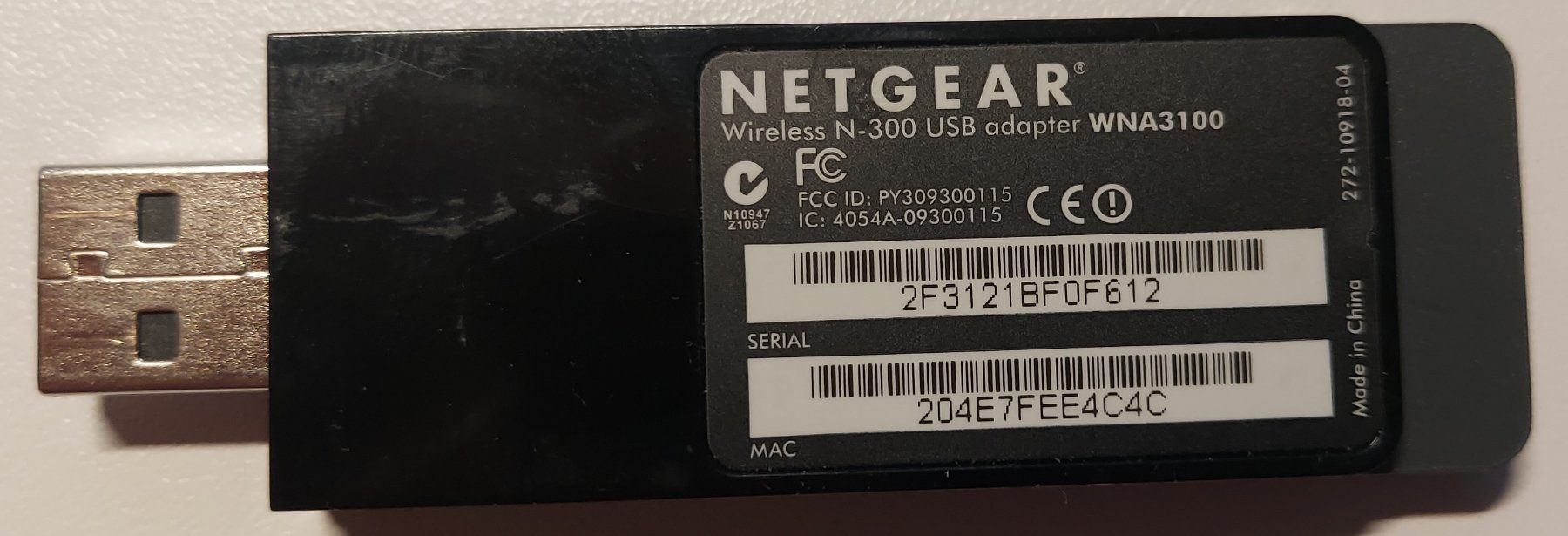 Netgear USB Sticks: Netgear Wireless N-300 USB adapter WNA3100 – Gebraucht aus Feldbach von  1