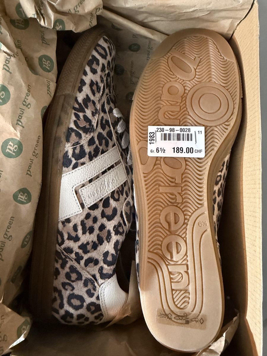 Paul Green Scarpe da donna: Baskets Paul Green léopard taille 40 neuves  – Nuovo e nell'imballaggio originale da Brügg BE venduto da Goob 7