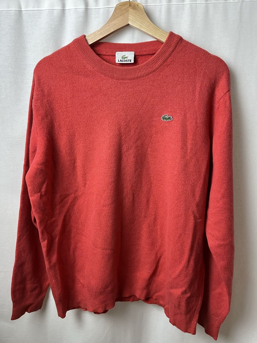 Lacoste Maglioni & Felpe: Pull Lacoste rouge vintage – Nuovo (secondo la descrizione) da Les Avanchets venduto da lunedeneige.shop