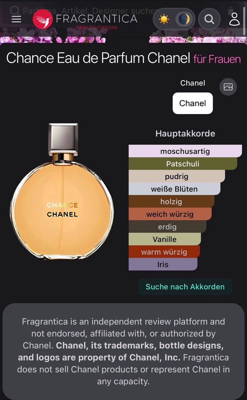 Chanel Profumi & Eau de Toilette: Chanel Chance EDP Abfüllung 2ml.. – Usato da Zürich venduto da deruja 5