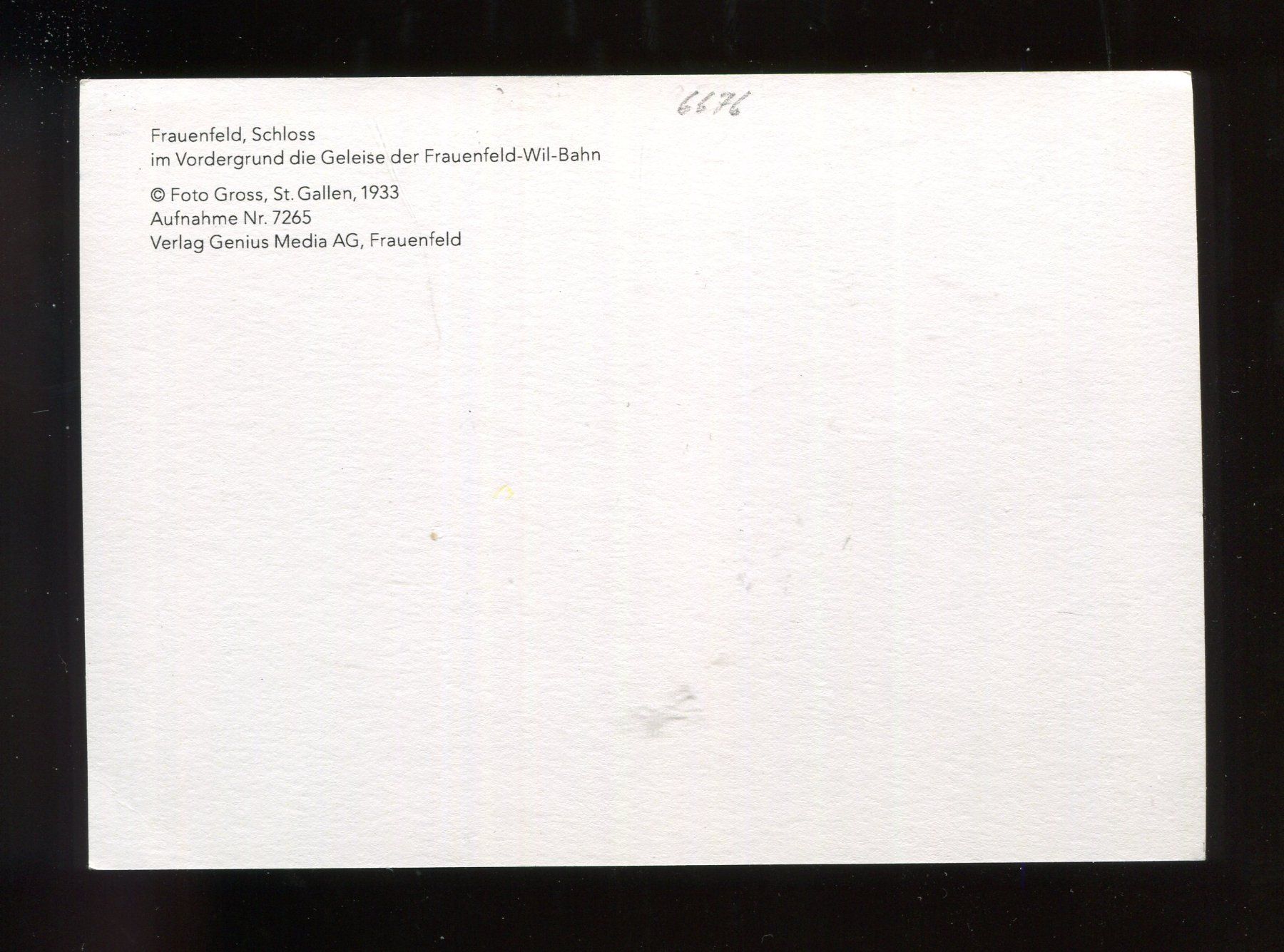 Cartoline postali: Frauenfeld, Schloss – Usato da Aarau venduto da Elmaar41 1