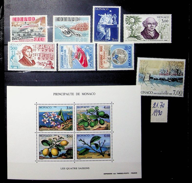 Timbres neufs monaco d'occasion - Collection
