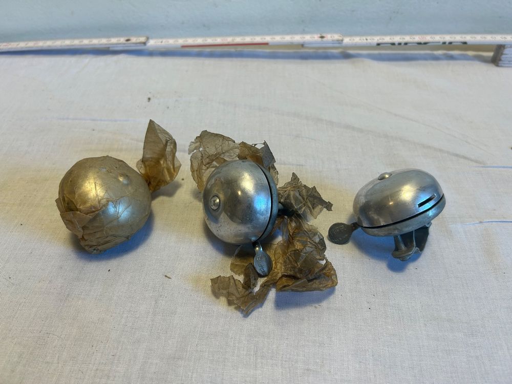 Lot De 5 Sonnettes De Vélo Anciennes Truchet – Métal, Made In France, Collection