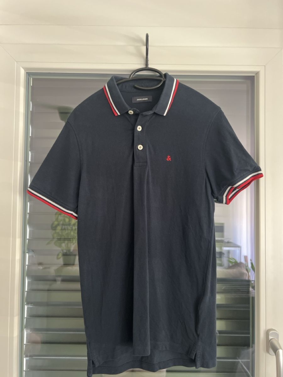 Jack & Jones Magliette Polo: Poloshirt, Jack Jones dunkelblau, Grösse S, – Nuovo (secondo la descrizione) da Rebstein venduto da larajoylaangenegger