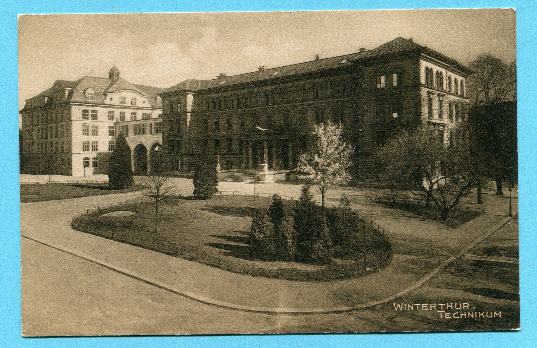 Cartoline postali: Winterthur 1909 - Technikum – Usato da Opfikon venduto da Prophila