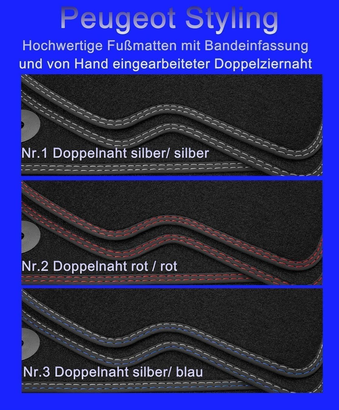 Peugeot Tappeti & Tappetini: DN Autoteppich Peugeot 308 ab 2007-2013 – Nuovo e nell'imballaggio originale da Rielasingen-Worblingen venduto da Exklusivautoteppiche 3