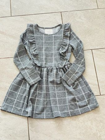 Mädchen Kleid Happy Girls Club kariert grau Grösse 122