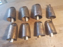 7 Stk katalanische Ziegenglocken Bronze ca 12 cm