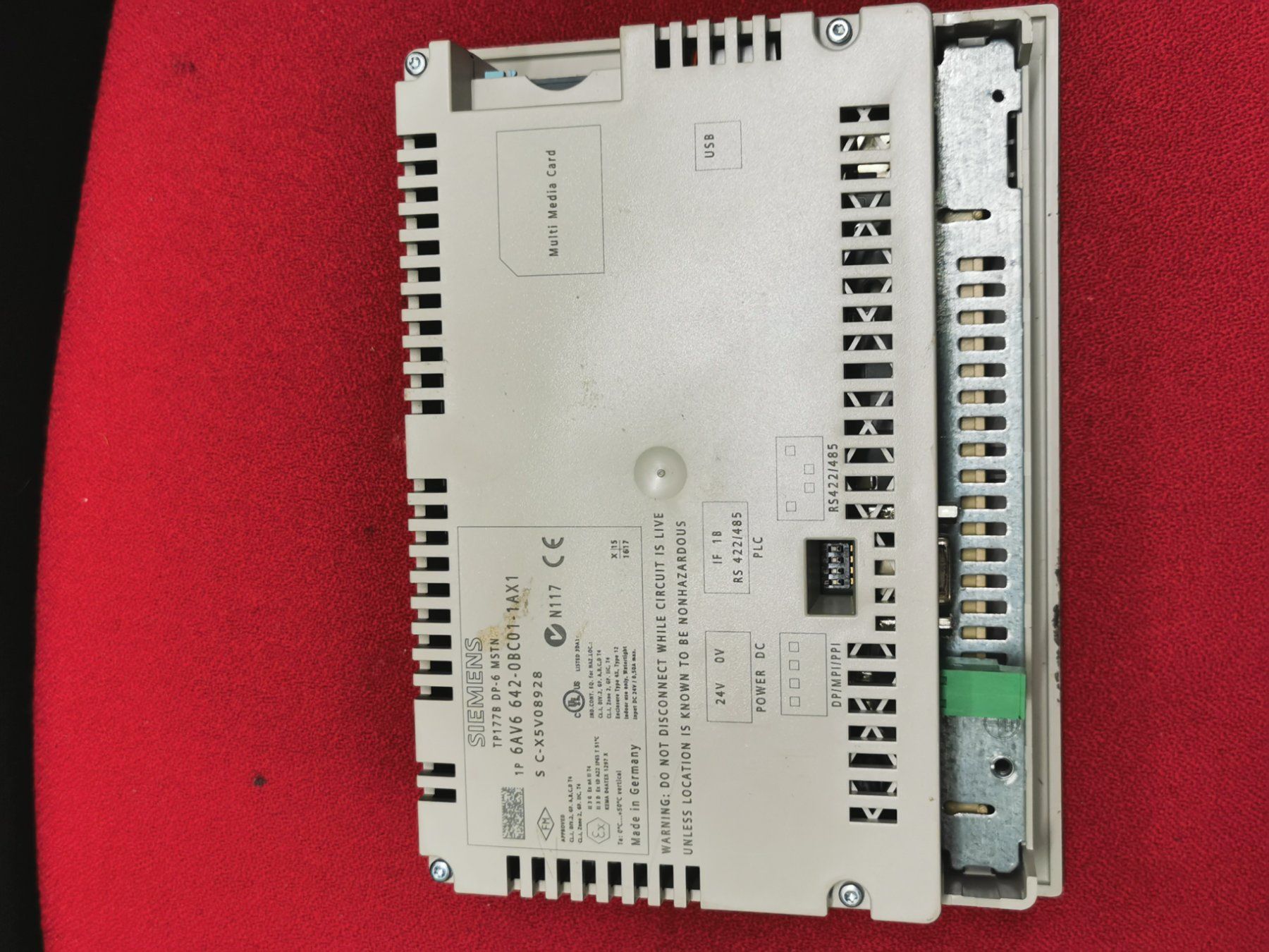 Siemens Componenti elettronici: Siemens Simatic Panel KTP600 Basic Color PN, Top Zustand! – Usato da Niederlenz venduto da Chevy_V8 6