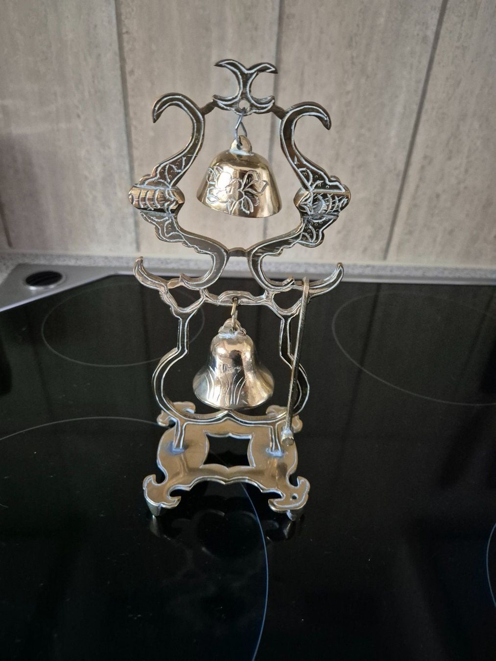 Campanacci mucche: Messing Klingelstaender mit 2 Glocken, vintage, antik – Usato da Chur venduto da polly07 3