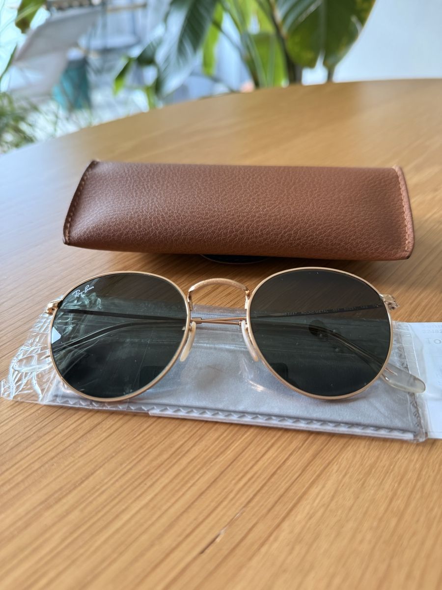Ray-Ban Occhiali & Lenti: Ray-Ban rondes or comme neuve – Nuovo (secondo la descrizione) da Biel/Bienne venduto da Seelandais_ 3
