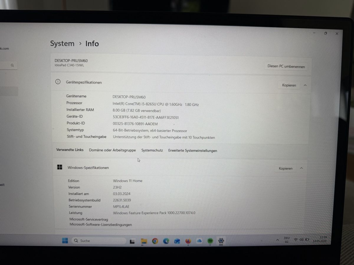 Lenovo Notebook: Lenovo IdeaPad C340-15IWL – Usato da Reiden venduto da melanie.h02 6