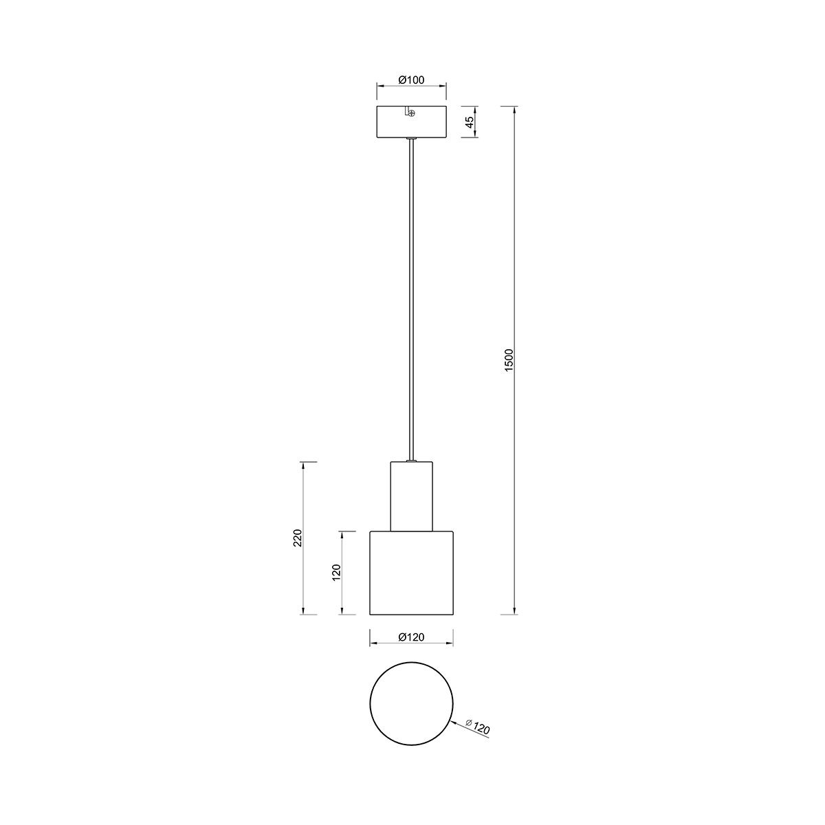 Lampadari & plafoniere: Pendelleuchte, Beige, Metall, 12 cm Ø – Nuovo (secondo la descrizione) da Kreuzlingen venduto da Smart-Light 7