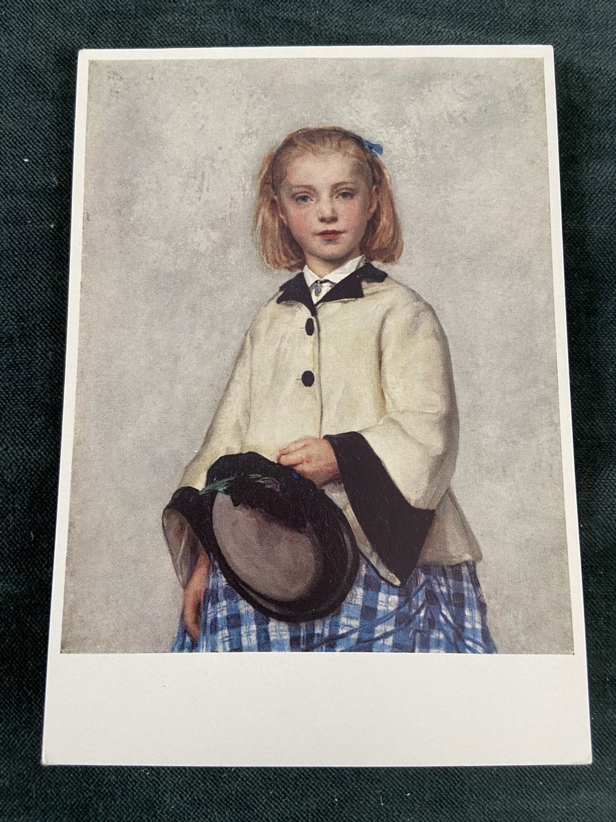 Cartoline postali: Postkarte Albert Anker,  Töchterchen Luise – Usato da Luzern venduto da waterfront1
