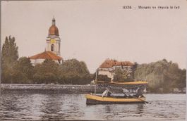MORGES vu depuis le lac - Barque