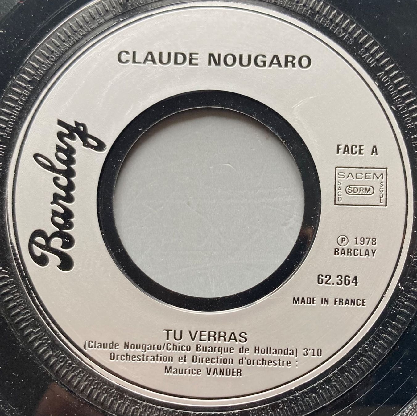 Schallplatten: CLAUDE NOUGARO - TU VERRAS – Gebraucht aus Poliez-Pittet von Newtown-Records 2