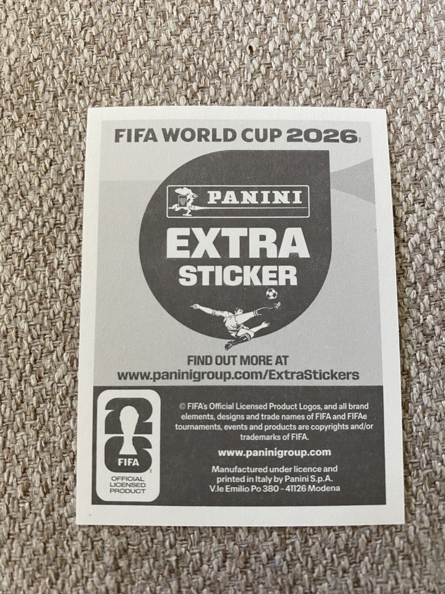 Panini Sammelbilder & Trading cards: Panini Extra Sticker Kylian Mbappé - WM 2026 Silver !! – Neu und originalverpackt aus Rossemaison von Carduelis 1