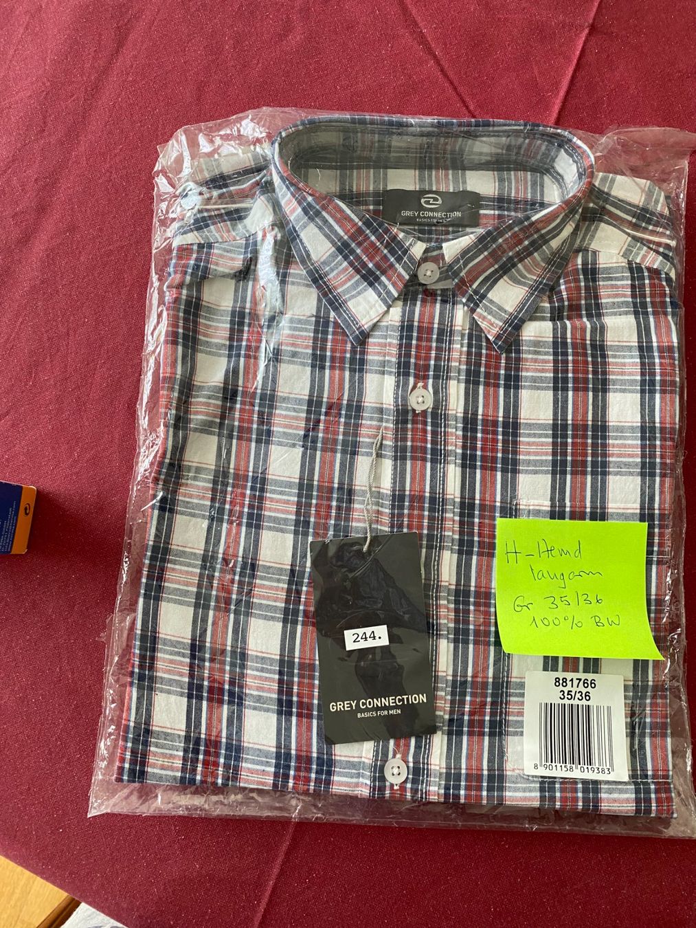 Camicie: Herrenhemd langarm Gr. 35-36 100% Baumwolle 244 – Nuovo (secondo la descrizione) da Männedorf venduto da toroloco1953