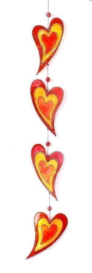 Alle Dekorationen: Suncatcher Herz (Girlande) – Neu und originalverpackt aus Schlatt TG von kreativ-atelier