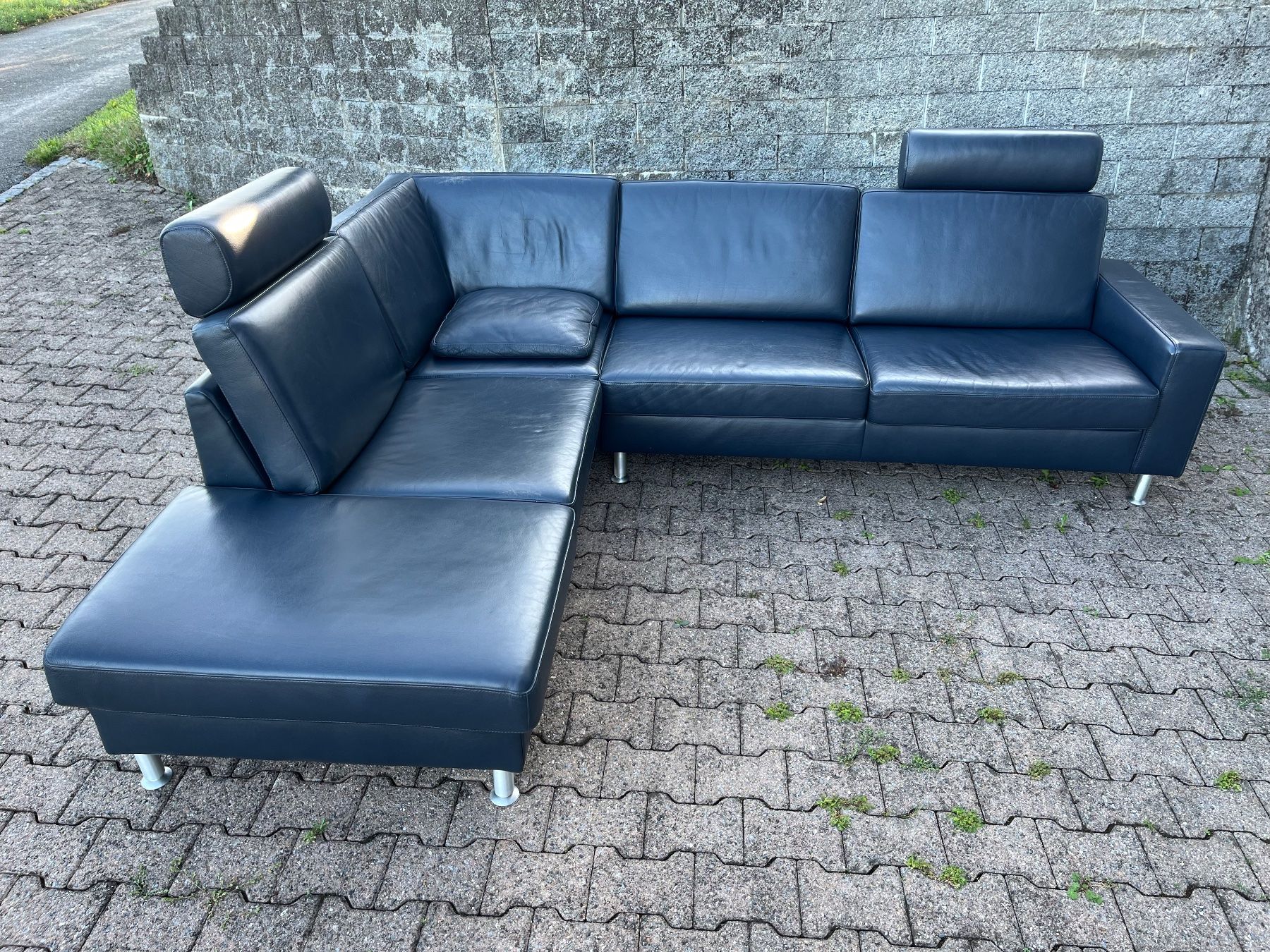 Pfister Divani: Ewald Schillig Ecksofa aus Echtleder – Usato da Feldbach venduto da Olive1 7