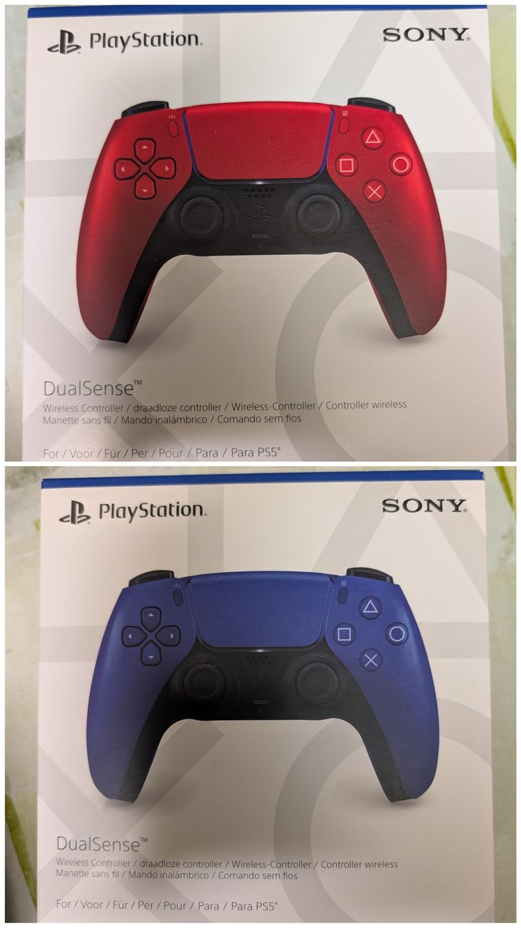 Sony Controller: 2 Sony DualSense PS5 Controller Rot und Blau – Usato da Wangen b. Olten venduto da Redblue-Star