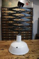 KE1078 Alte Scheren Lampe/Alte Industrie Lampe/Emaille Lampe
