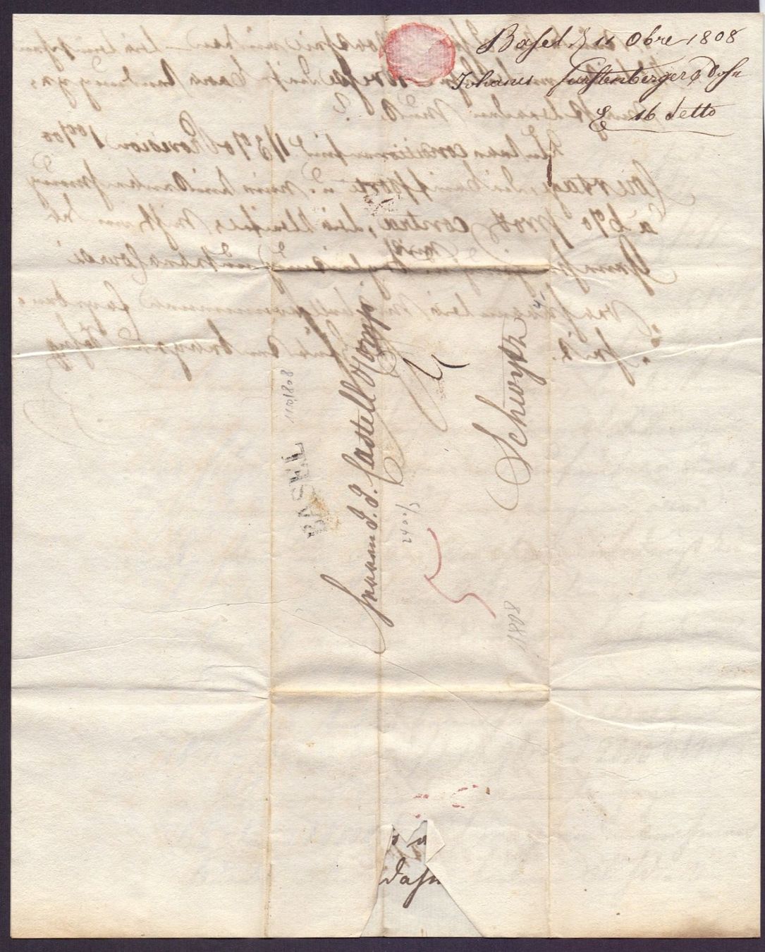 Tutti i francobolli: Basel, 1808 – Usato da Flamatt venduto da samowarow 7