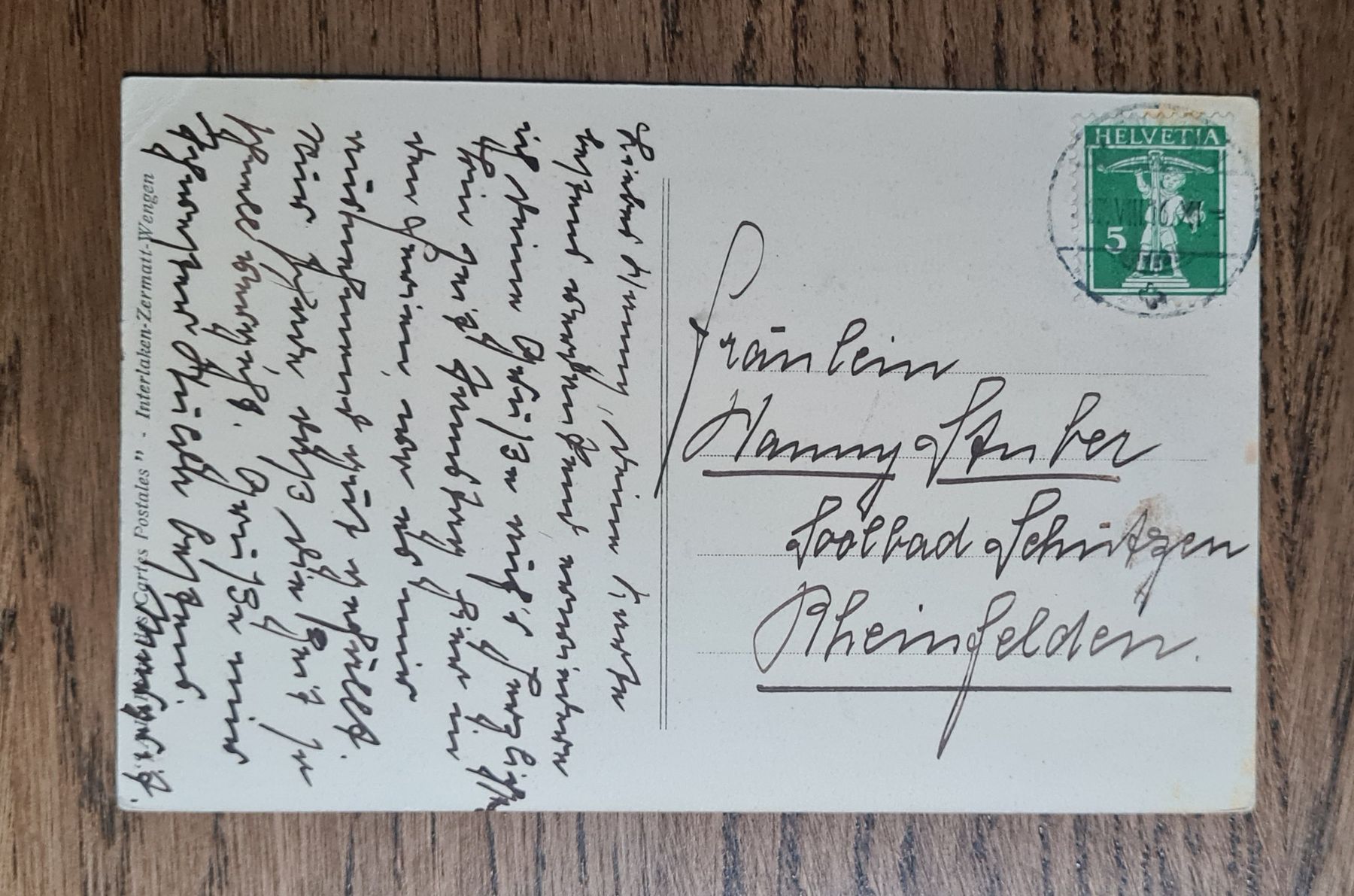 Ansichtskarten: Interlaken Kursaal Ankagen 1916 – Gebraucht aus Ebikon von Donar50 1