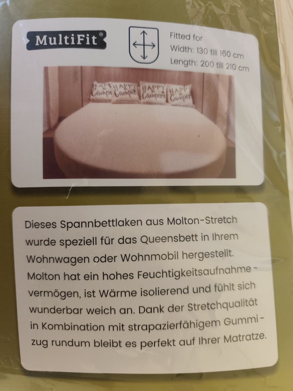 Bettwäsche: Molton für Queensbett Wohnmobil oder Wohnwagen. – Neu (gemäss Beschreibung) aus Basel von RiRa1961