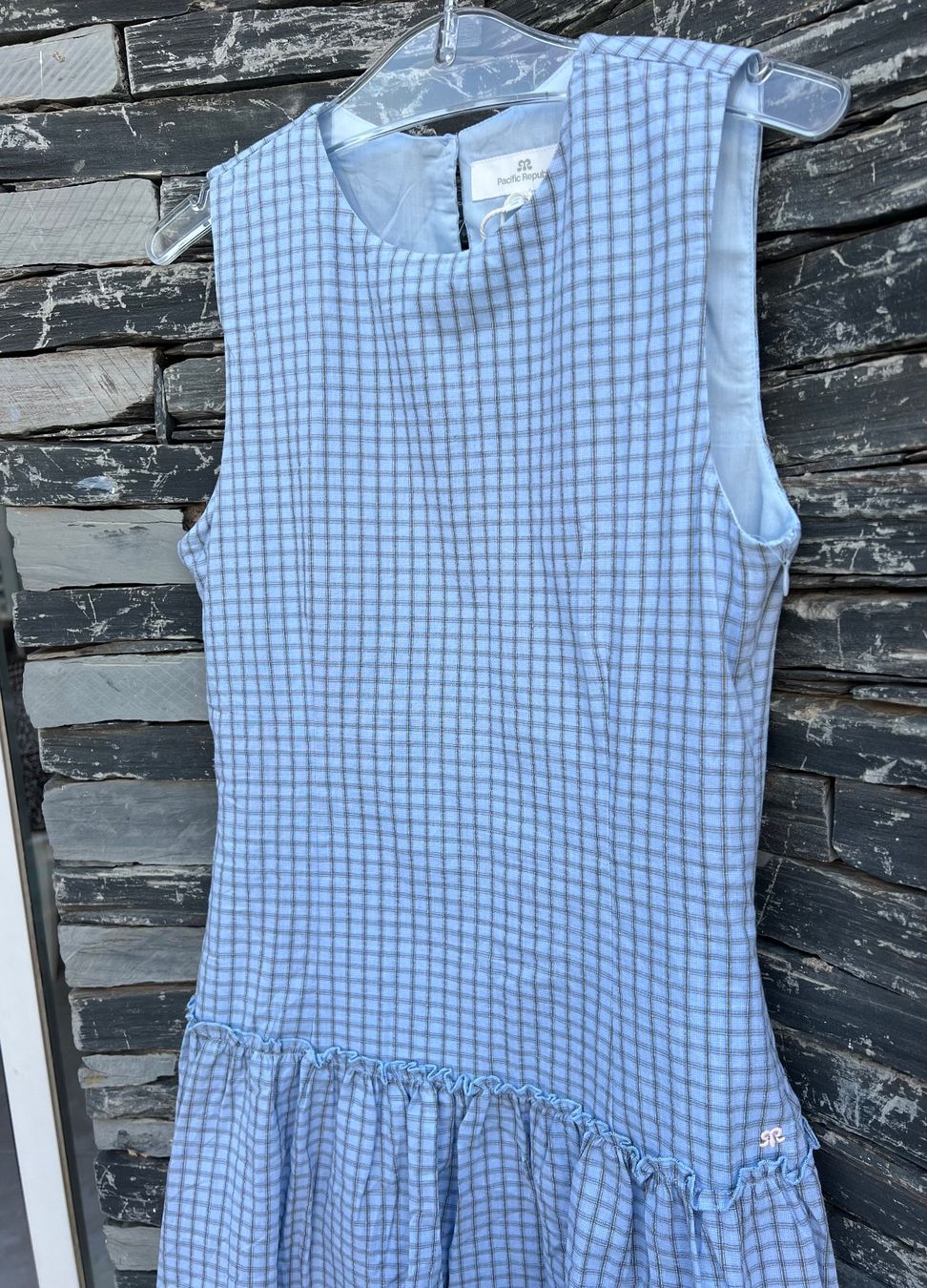 Pull&Bear Kleider: Hellblaues, kariertes Kleid – Neu und originalverpackt aus Tagelswangen von fireiceprincess 2