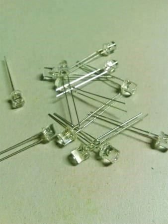 Elektronikbauteile: Flachkopf-LED 5mm, 20Stk klar/rot – Neu (gemäss Beschreibung) aus Luzern von Salefactory 1