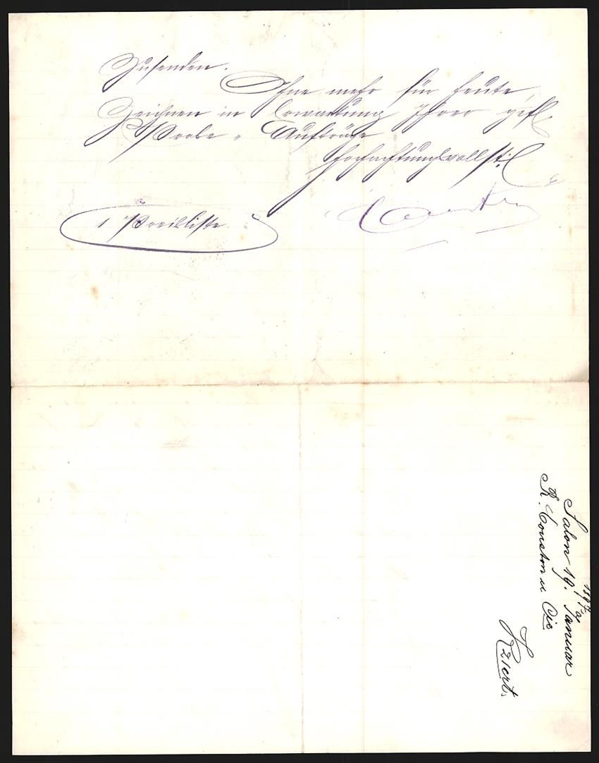 Altre raccolte & rarità: Briefkopf St. Maurice 1897, Couston, Co. – Usato da Berlin venduto da bartko-reher 1