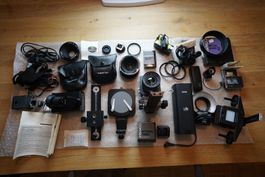 Contax Auto Extension Bellows+Slide copier+Focusing Rail...