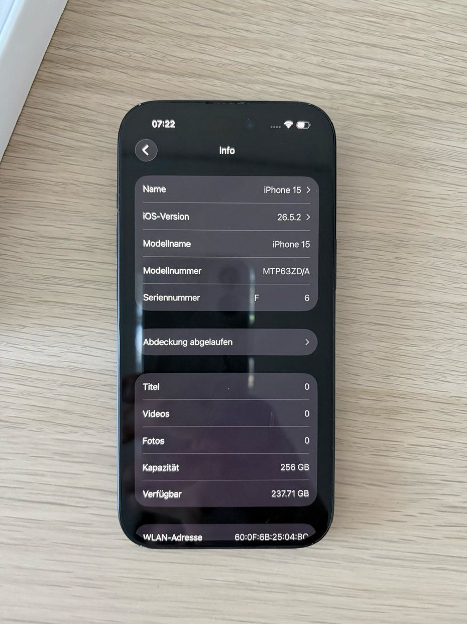 Apple Telefoni cellulari / Smartphones: Apple iPhone 15, 256GB, Schwarz – Usato da Bürglen TG venduto da CBK79 4