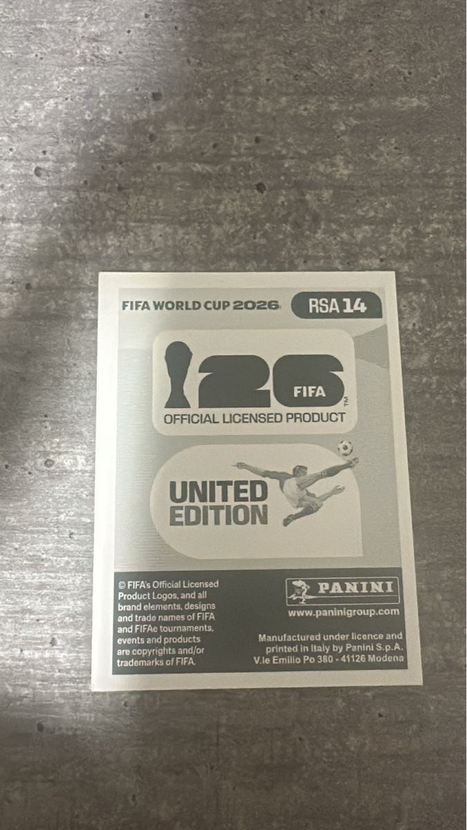 Panini Sammelbilder & Trading cards: RSA 14 , FIFA WORLD CUP 2026 PANINI – Neu (gemäss Beschreibung) aus Frauenfeld von 1PegPeg1 1