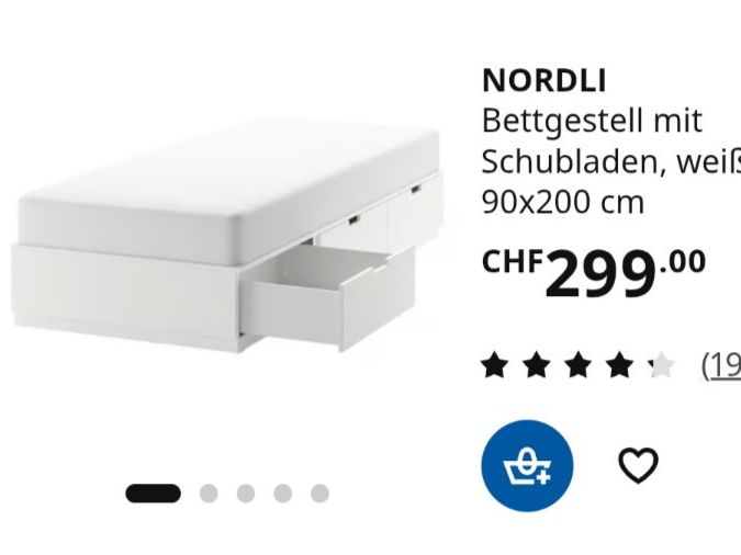 Ikea Betten: Bett mit Schubladen – Neu (gemäss Beschreibung) aus Niederweningen von Waltera0