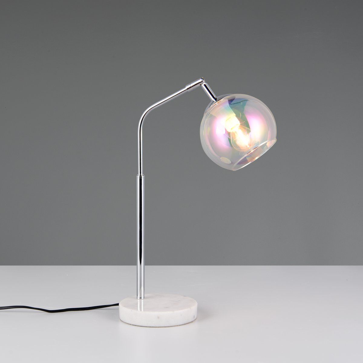 Lampade: Tischleuchte, Glas, Chrom, 45 cm Höhe – Nuovo (secondo la descrizione) da Kreuzlingen venduto da Smart-Light 5