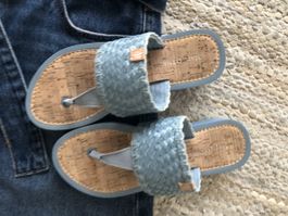 Marc O’Polo Zehentrenner, hellblau, Gr. 37, Neuwertige