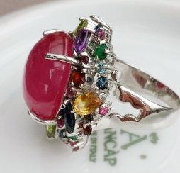 Anelli: Edelsteinfingerring – Nuovo (secondo la descrizione) da Zürich venduto da adriben 4