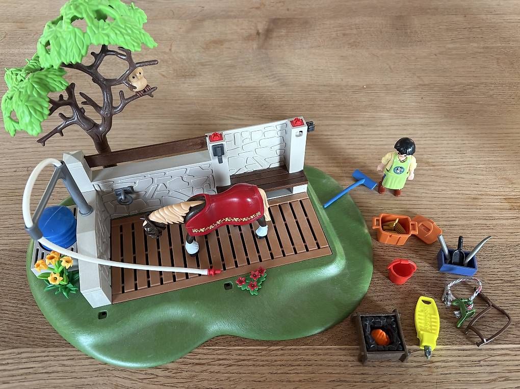 Giocattoli: Playmobil Pferdewaschplatz – Usato da Schüpfheim venduto da pepper03