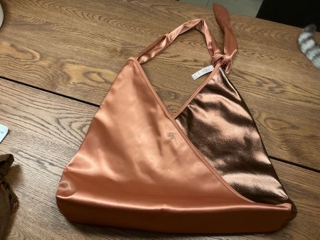 Victoria Secret Handtasche Satin Bronze/Rosa NEU