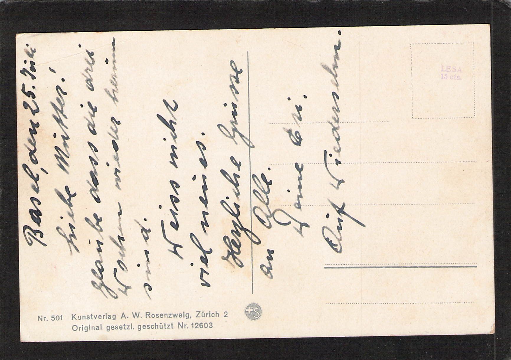 Cartoline postali: Karte Briefmarkensprache – Usato da Reichenburg venduto da Pipo-67 1