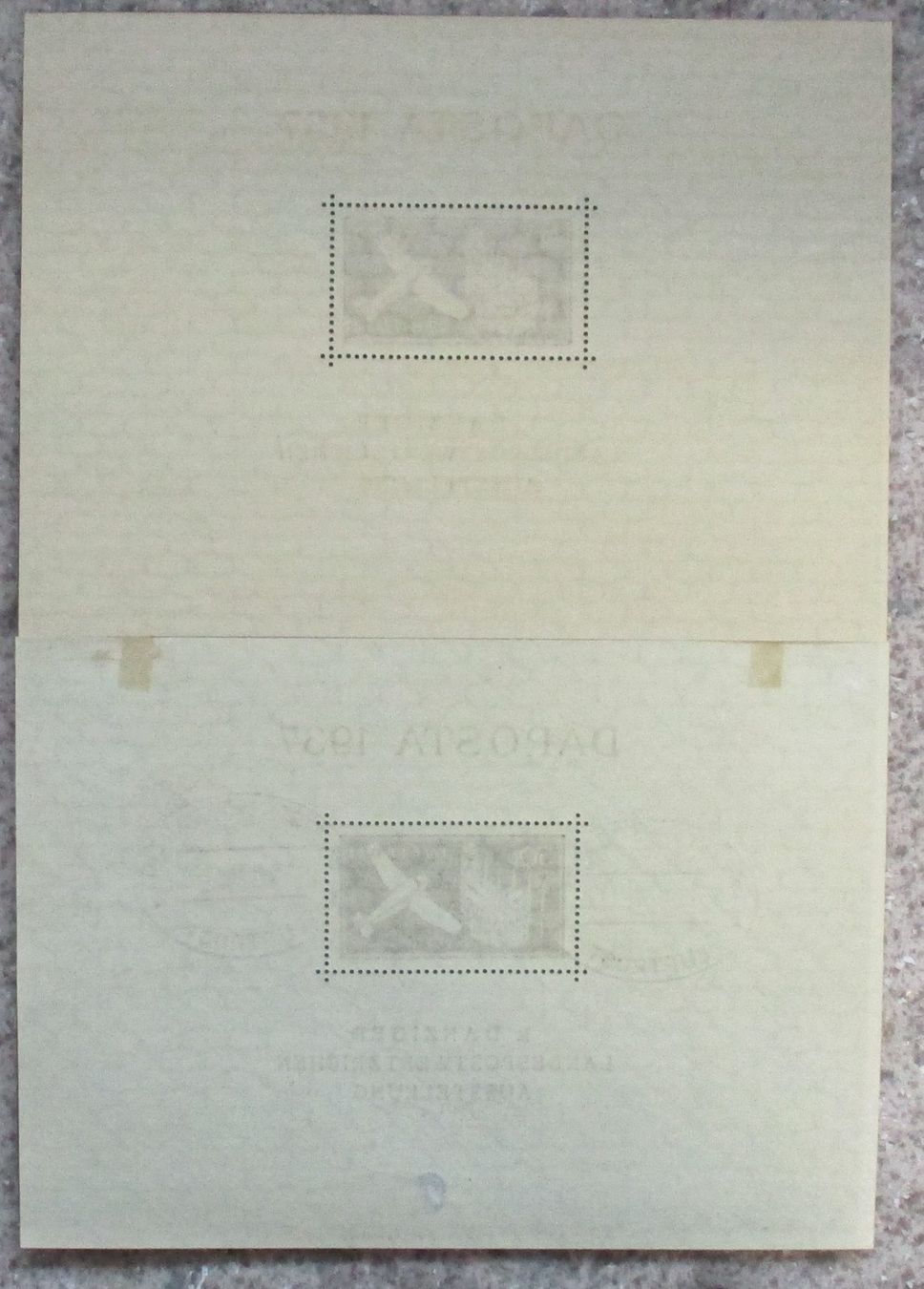 Tous les timbres: Danzig Blöcke 1 und 2 – D'occasion à Mühlau par Goelfli 3