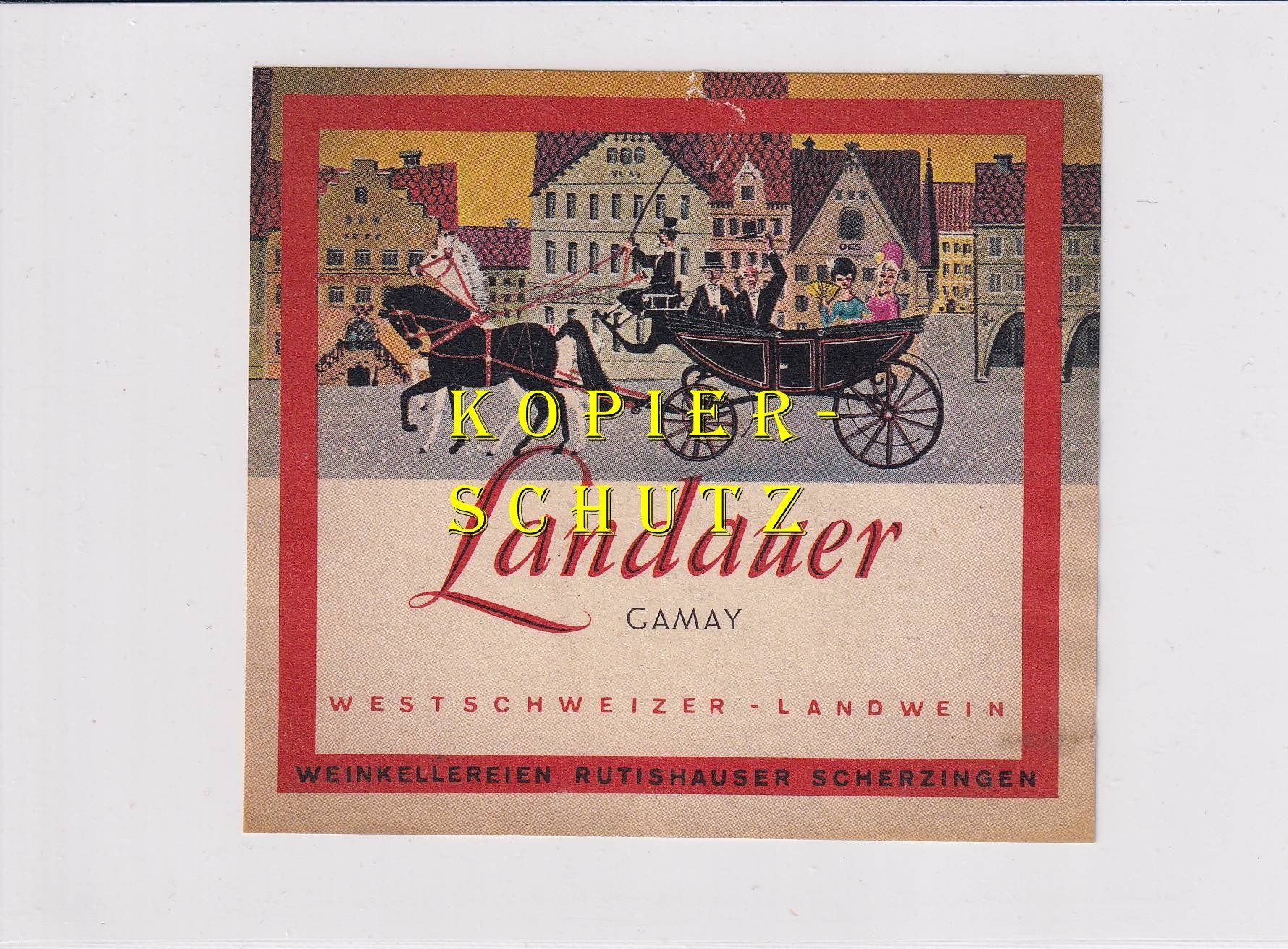Carta: Etikette - Gamay "Landauer" /bd – Usato da Hombrechtikon venduto da Rudolf07