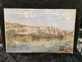 PIERRE EUGENE SORDET (1836-1915) HUILE SUR TOILE SIGNÉE 1858