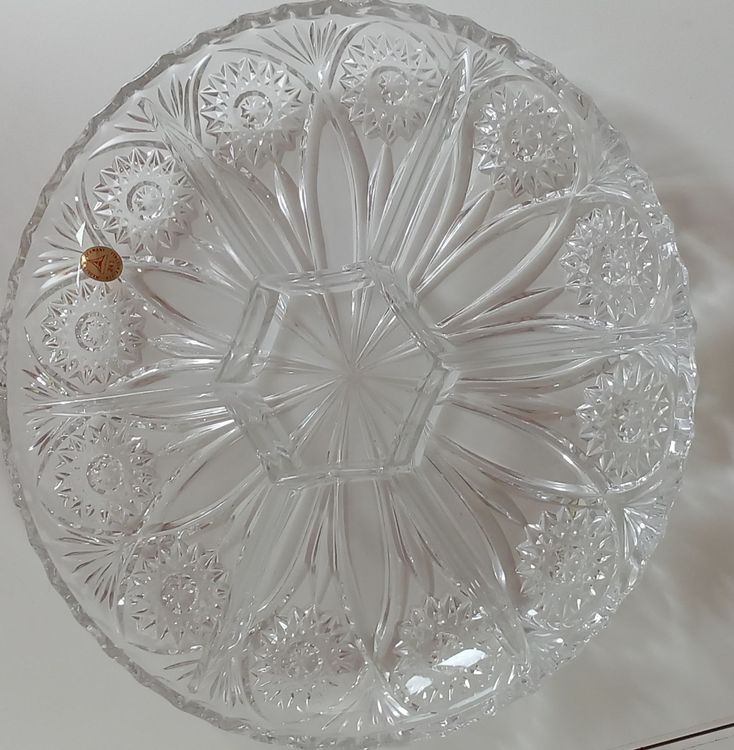 Servierplatten: Elegante Kristallschale, Made in W. Germany, Anna Hurte – Gebraucht aus Buttikon SZ von MH1976